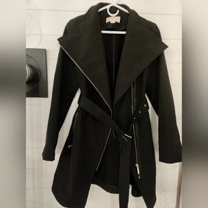 Michael Kors waterproof trench w/ gold accents